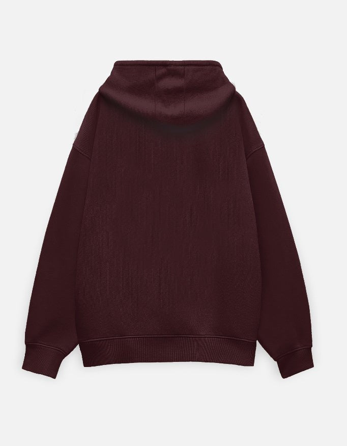 Essential Hoodie - Maroon - BIGDRIP