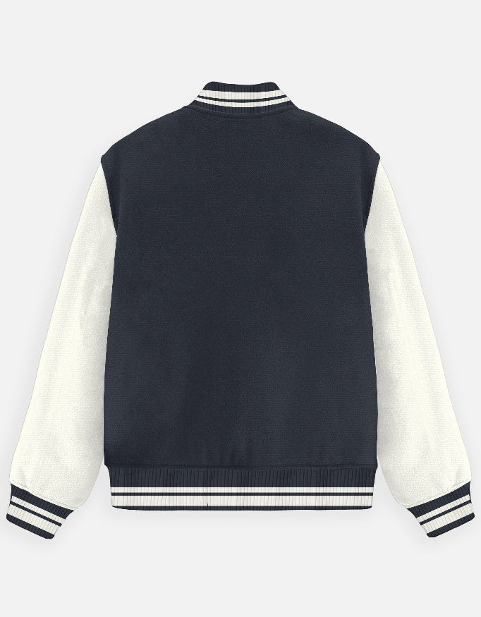 BIGDRIP Varsity Jacket - Navy Blue - BIGDRIP