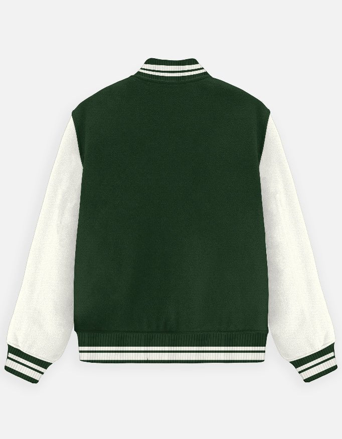 BIGDRIP Varsity Jacket - Green - BIGDRIP