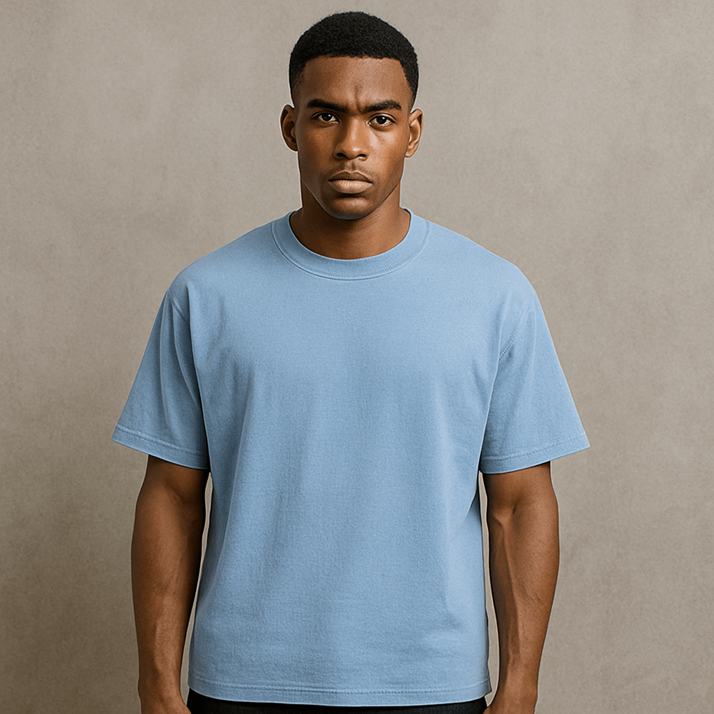 Oversized Tee - Baby Blue - BIGDRIP