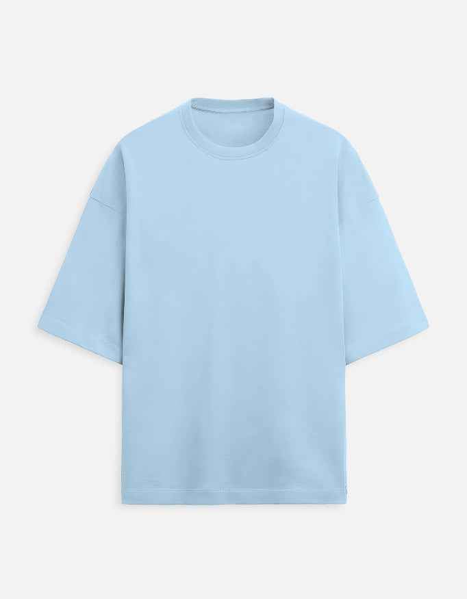 Oversized Tee - Baby Blue - BIGDRIP