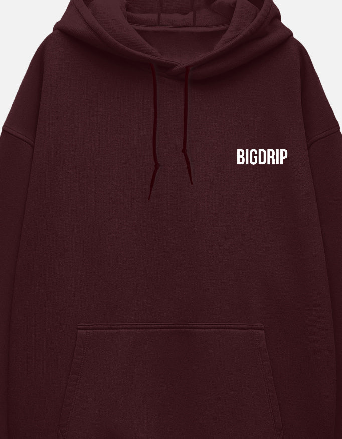 Essential Hoodie - Maroon - BIGDRIP