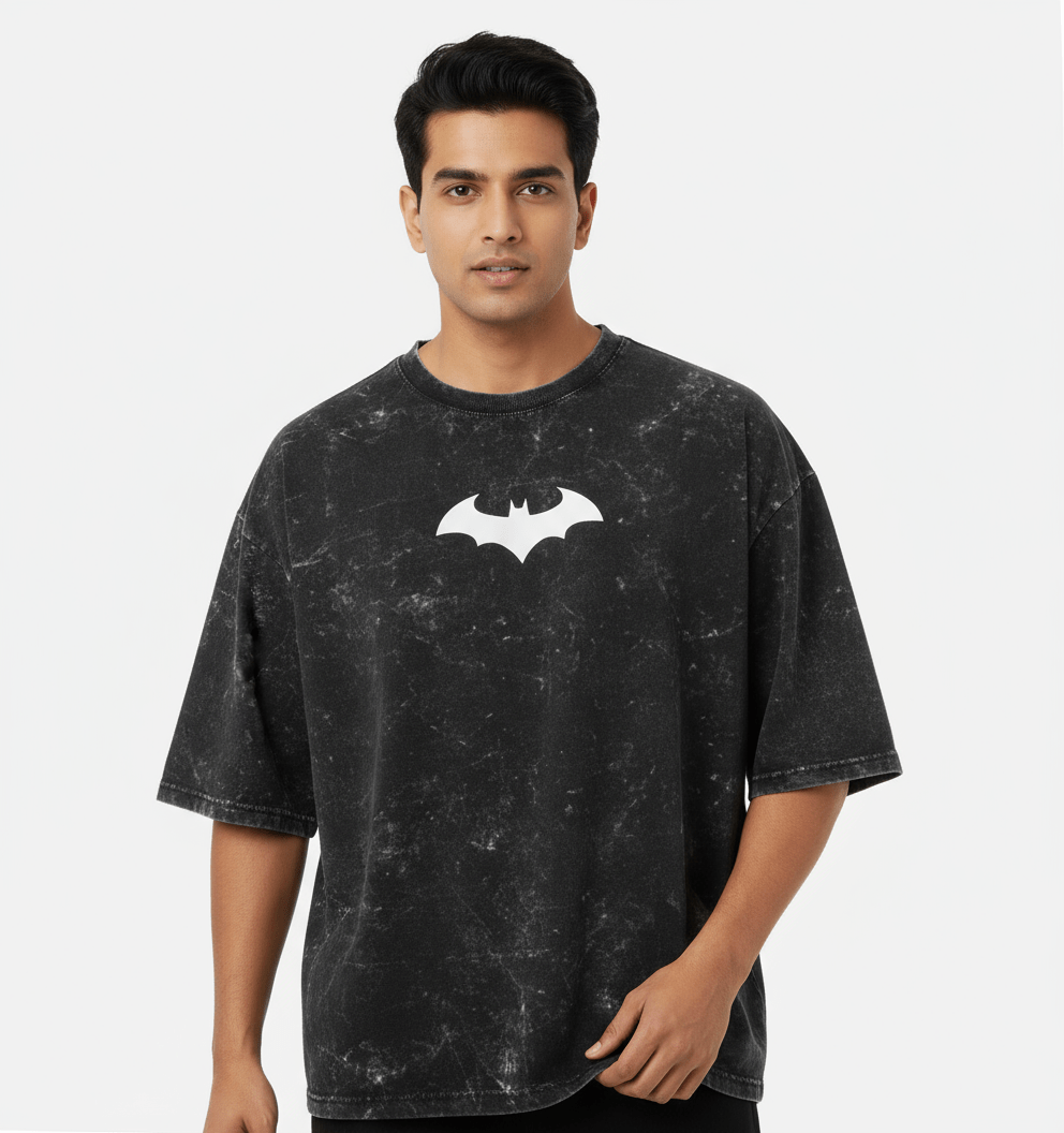 The Dark Knight Acid Wash Tee - BIGDRIP