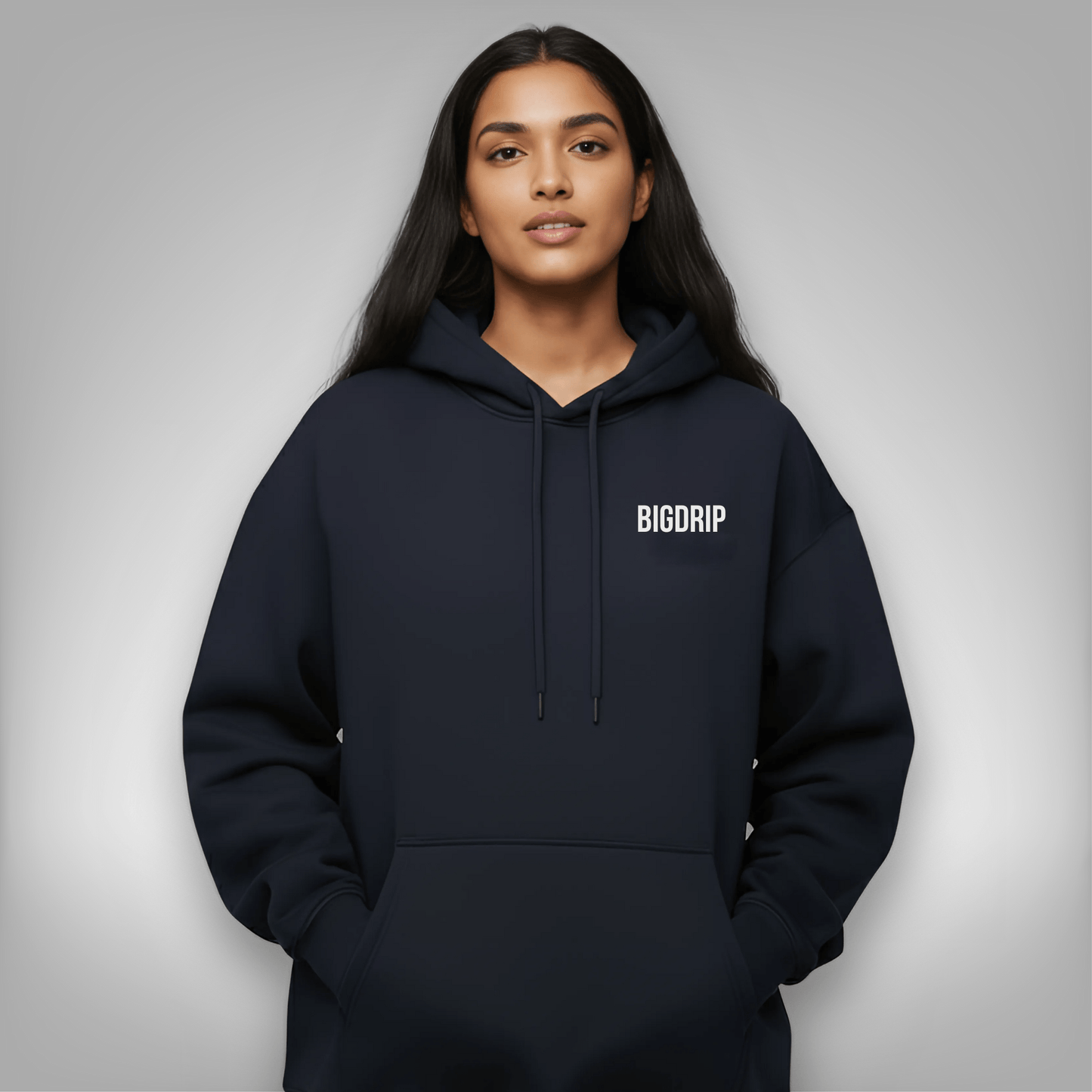 Essential Hoodie - Blue - BIGDRIP