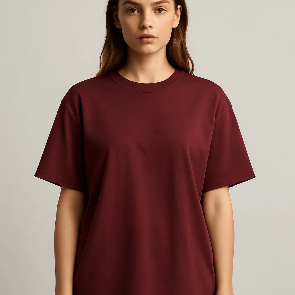 Oversized Tee - Maroon - BIGDRIP