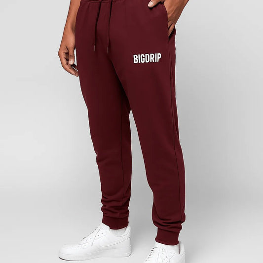 Classic Joggers - Maroon - BIGDRIP