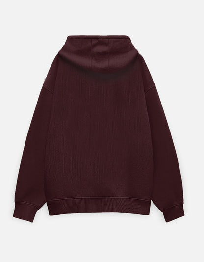 Essential Hoodie - Maroon - BIGDRIP