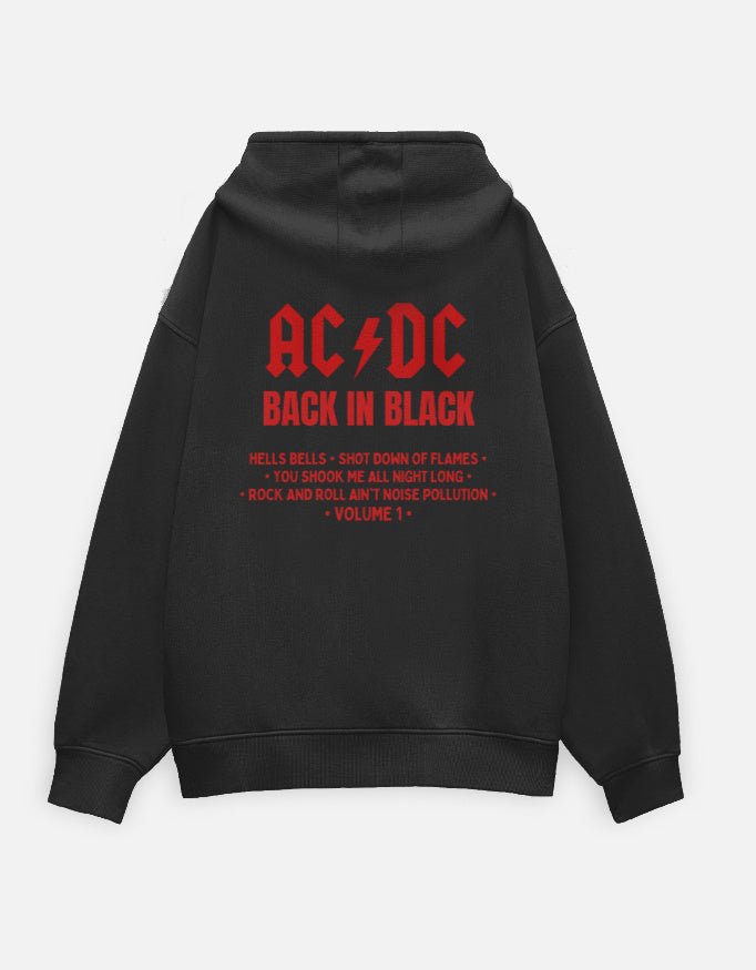 AC DC: Back In Black Hoodie - BIGDRIP