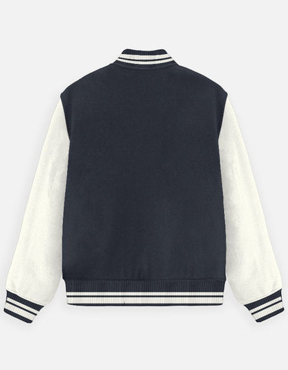 BIGDRIP Varsity Jacket - Navy Blue - BIGDRIP