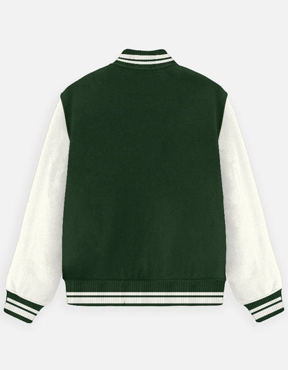 BIGDRIP Varsity Jacket - Green - BIGDRIP