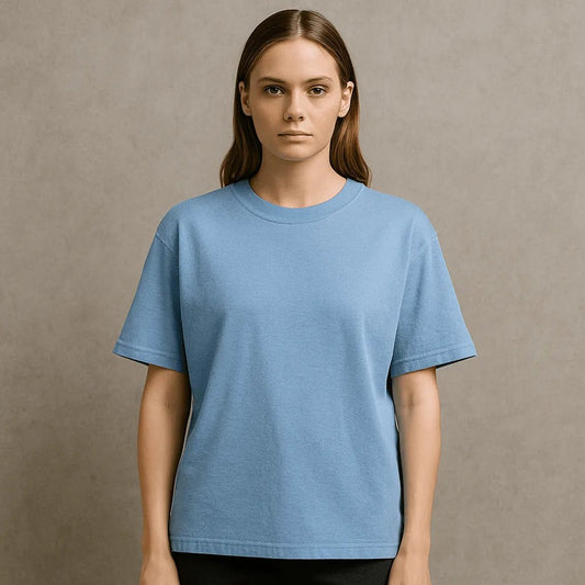Oversized Tee - Baby Blue - BIGDRIP