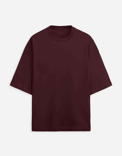 Oversized Tee - Maroon - BIGDRIP