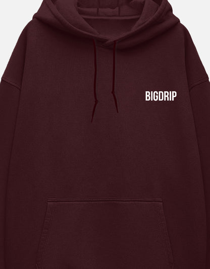 Essential Hoodie - Maroon - BIGDRIP