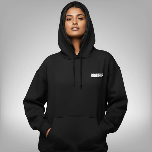 Essential Hoodie - Black - BIGDRIP