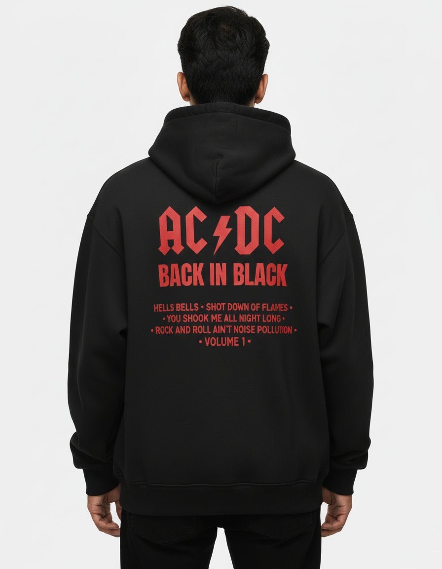 AC DC: Back In Black Hoodie - BIGDRIP
