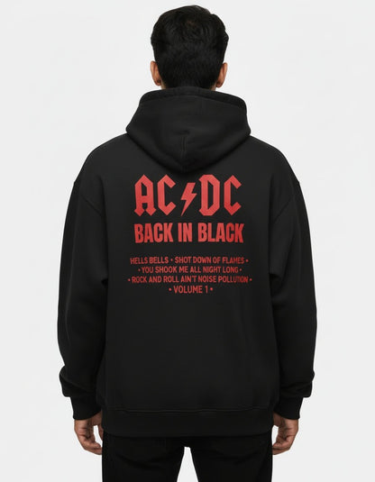 AC DC: Back In Black Hoodie - BIGDRIP