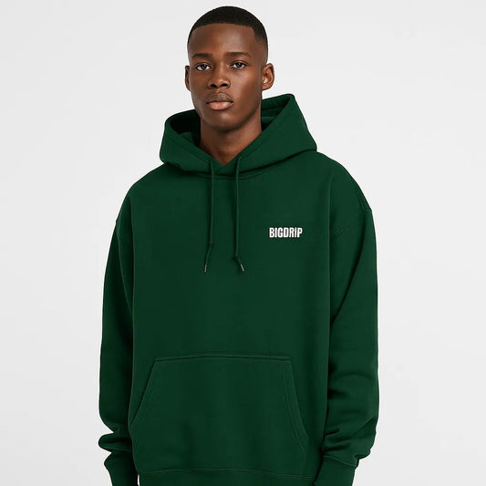 Essential Hoodie - Green - BIGDRIP